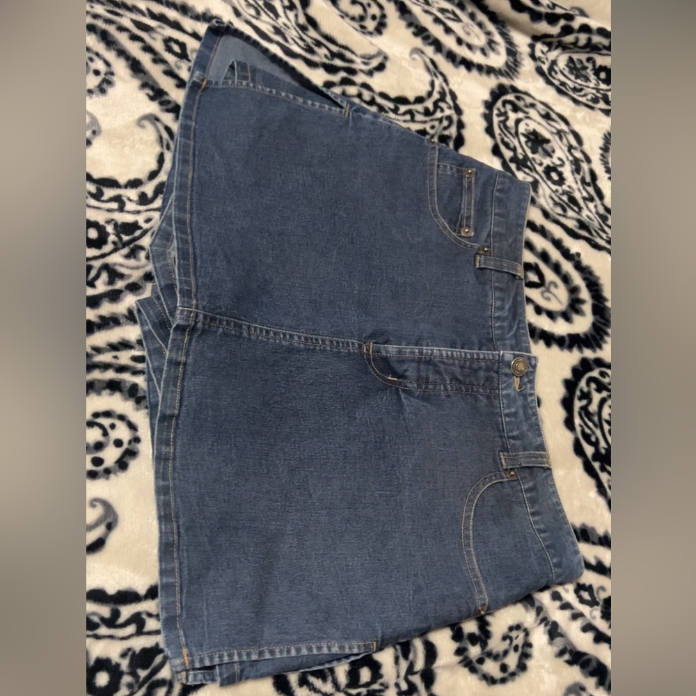 Xhilaration Blue Denim Jeans Skirt with shorts built in.